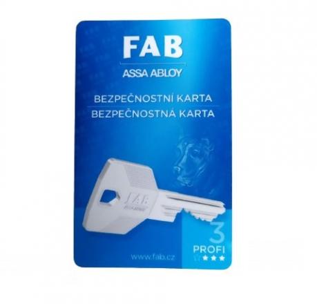 FAB 3 PROFI bezpečnostná karta