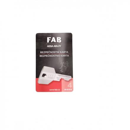 Bezpečnostná karta FAB 4 PROFI 